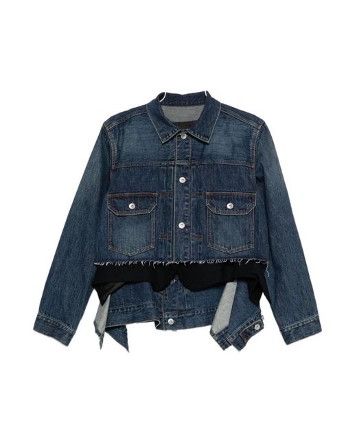 Denim Jackets Sacai de color Blue