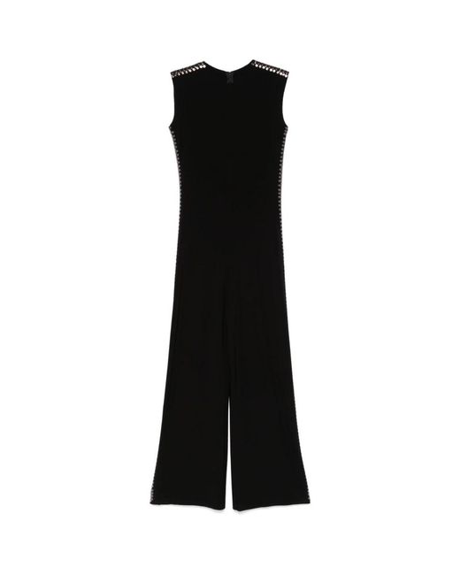 Norma Kamali Jumpsuits & Playsuits ,Zwart ,Mouwloze Jumpsuit Met Ronde Hals in het Black