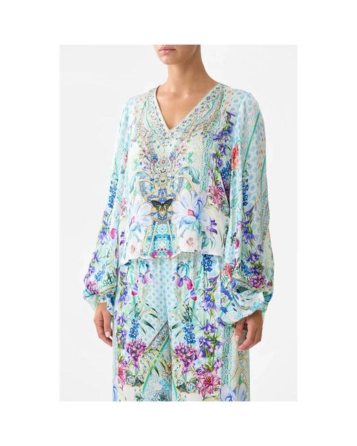 Camilla Blue Blouses