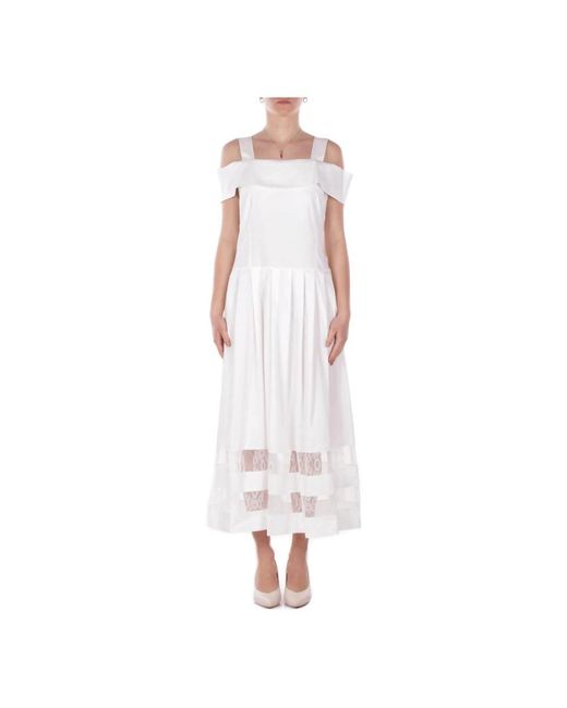 Blugirl Blumarine White Maxi Dresses