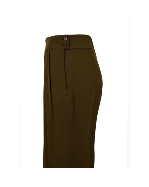 Aspesi Green Wide Trousers