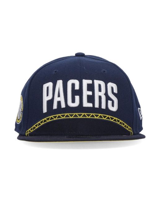 KTZ Accessoires ,Blauw ,Polyester Indiana Pacers Platte Klep Pet in het Blue