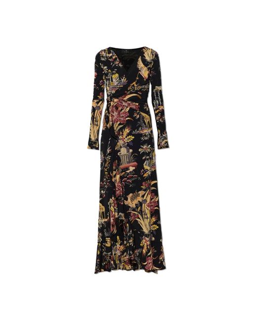 Etro Black Maxi Dresses