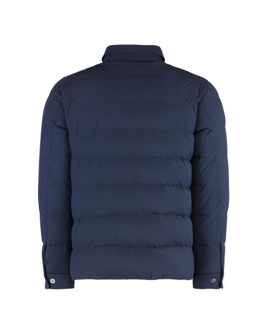 Moorer Jassen ,Blauw ,Gewatteerde Jas Waterafstotend Winddicht Polyamide in het Blue voor heren