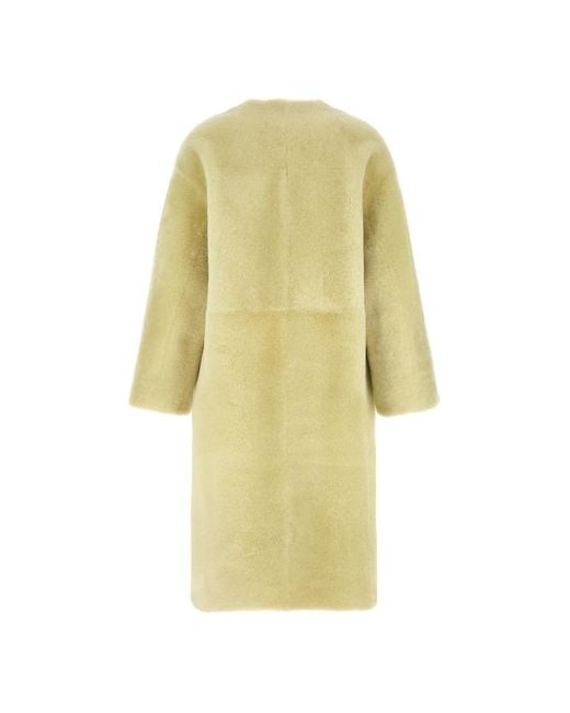 Blancha Yellow Faux Fur & Shearling Jackets