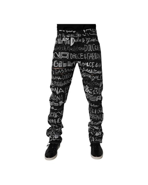 Dolce & Gabbana Black Slim-Fit Jeans for men