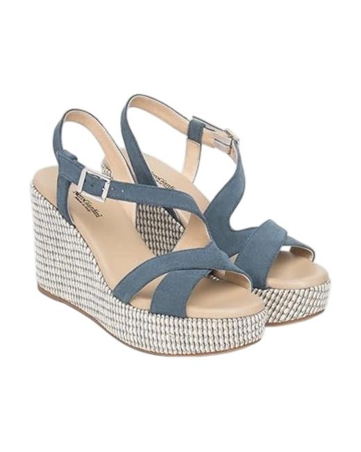 Wedges Nero Giardini de color Blue