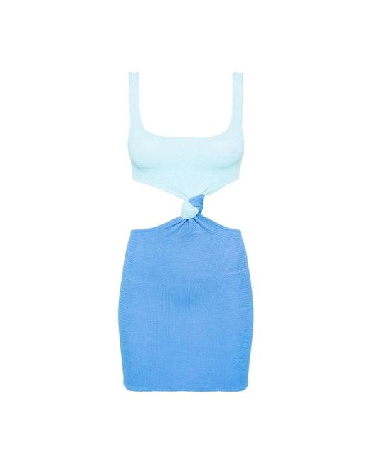 Mc2 Saint Barth Blue Short Dresses