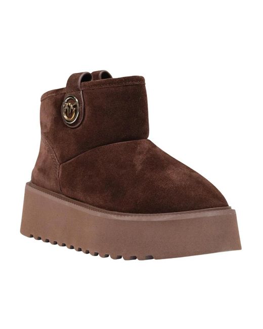Pinko Brown Winter Boots