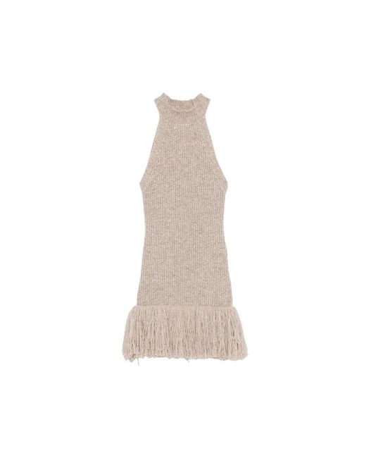 ELY ELY Natural Knitted Dresses