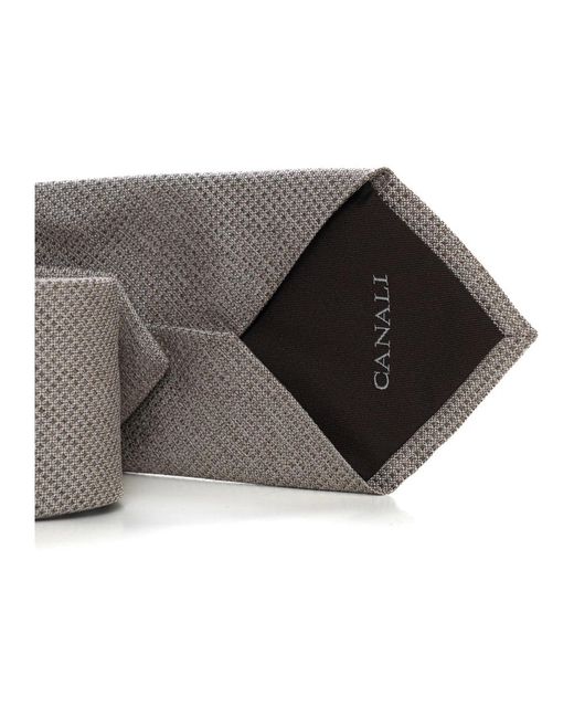 Canali Gray Ties for men