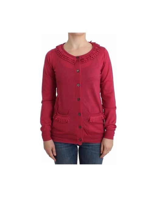 John Galliano Red Cardigans
