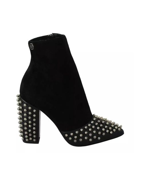 Philipp Plein Black Heeled Boots