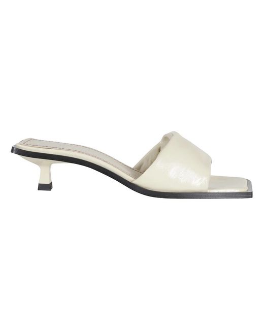Alohas White Heeled Mules