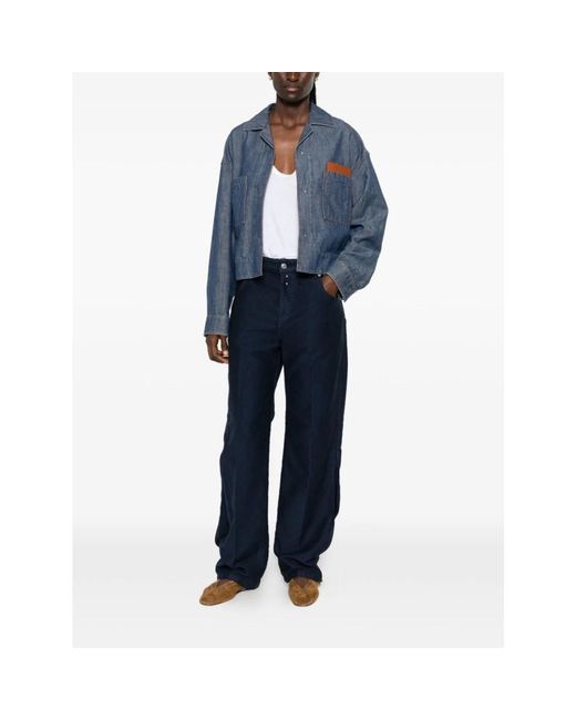 Fendi Chambray Jas in het Blue