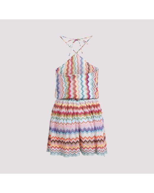 Missoni Korte Jumpsuit in het Blue