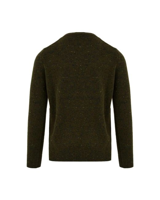 FILIPPO DE LAURENTIIS Green Round-Neck Knitwear for men
