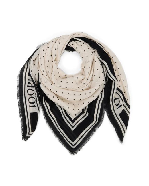 Joop! Gray Contrast Dot Scarf