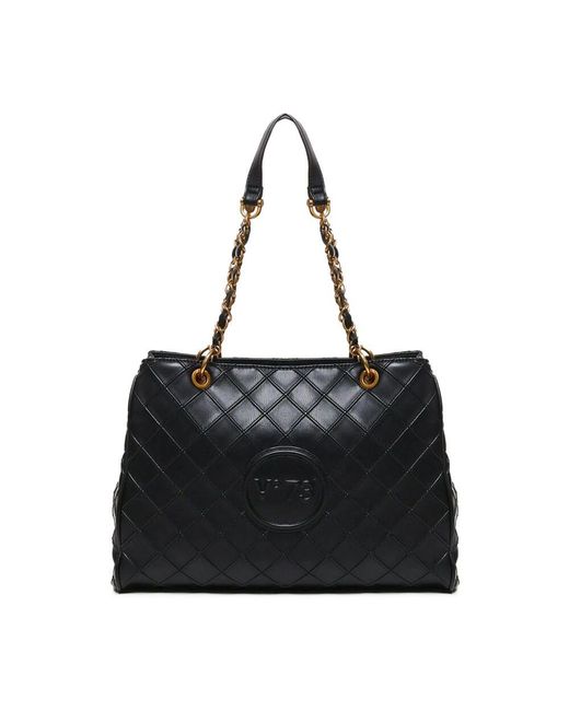 V73 Black Tote Bags