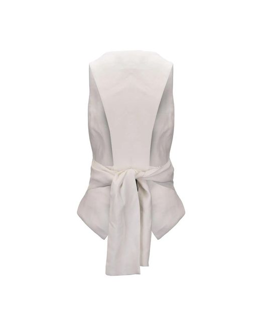 Elisabetta Franchi White Vests