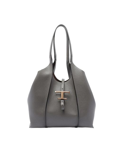 Tod's Tote Bags in Grey | Lyst UK