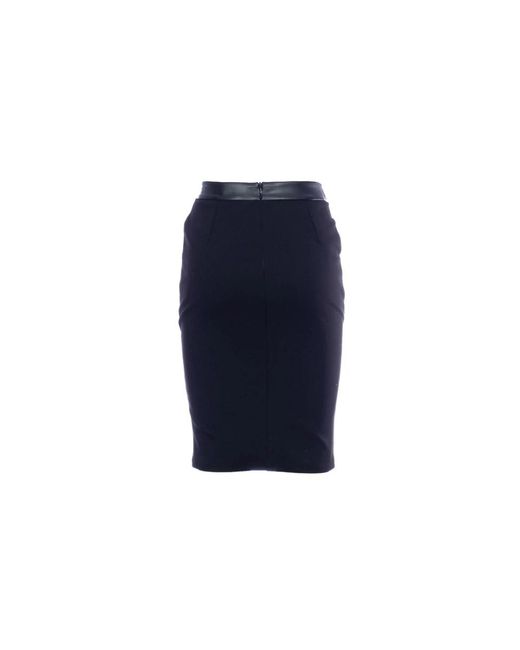 Fracomina Blue Leather Skirts