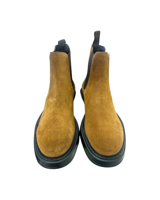 Fabi Brown Chelsea Boots for men
