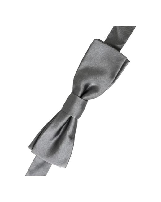 Dolce & Gabbana Gray Bow Ties for men