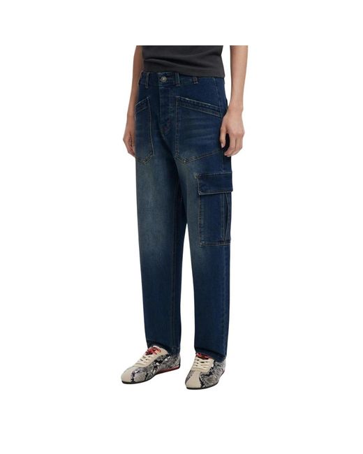 Desigual Jeans ,Blauw ,Katoen Blauwe Jeans Herfst/Winter Stijl in het Blue