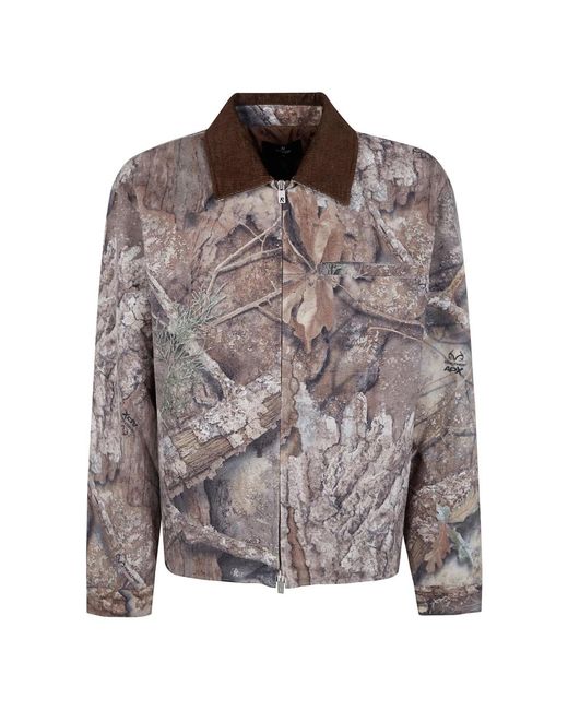 Represent Real Tree Camo Trucker Jacket in het Gray voor heren
