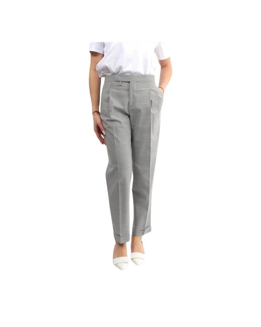 Pantalones de lana gris BRIGLIA de color Gray