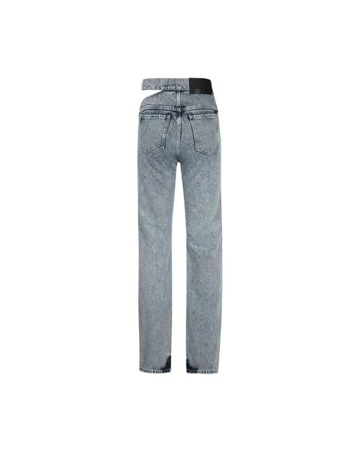 Straight Jeans MSGM de color Blue