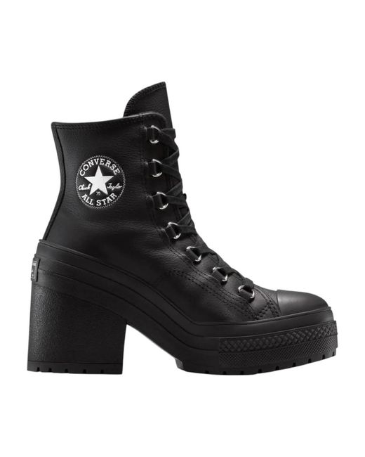 Converse Black Heeled Boots