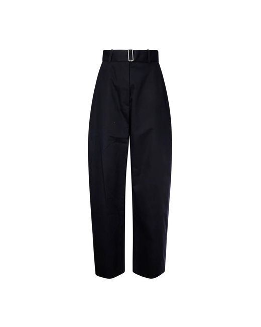 Wide Trousers Studio Nicholson de color Black
