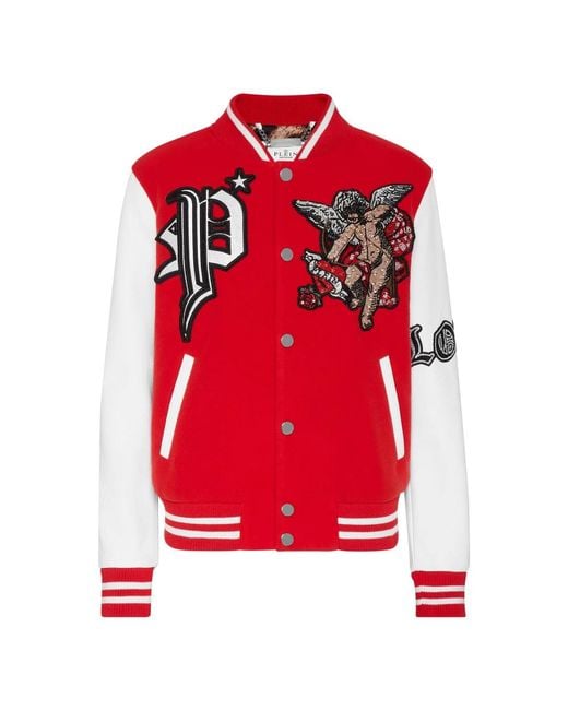 Bomber Jackets Philipp Plein de color Red