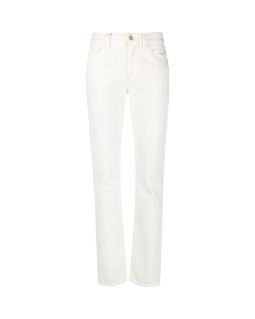 The Attico White Straight Jeans