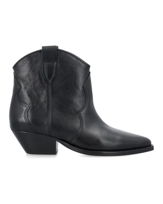 Isabel Marant Black Cowboy & Biker Boots