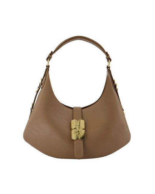 Ganni Brown Shoulder Bags