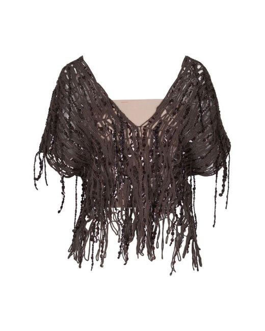 Brunello Cucinelli Brown Blouses
