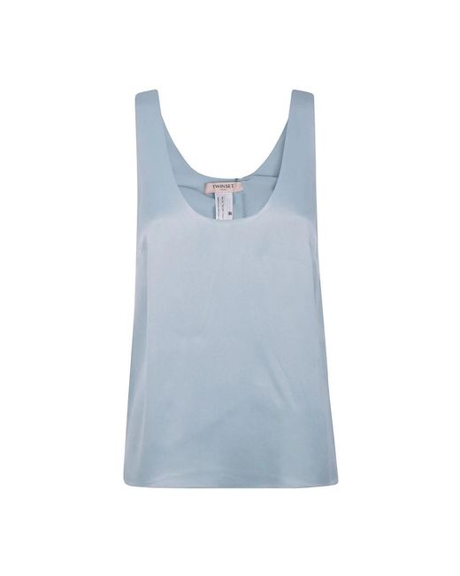 Twinset Blue Sleeveless Tops