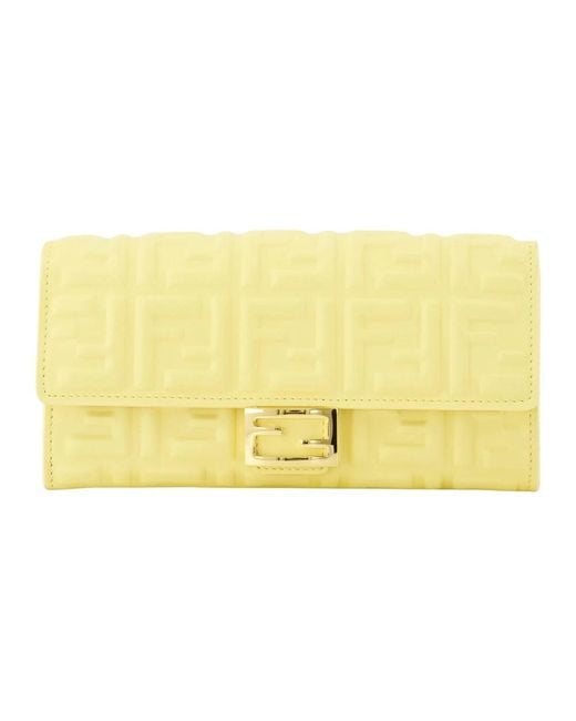 Fendi Yellow Wallets & Cardholders