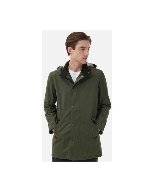 Barbour Green Parkas for men