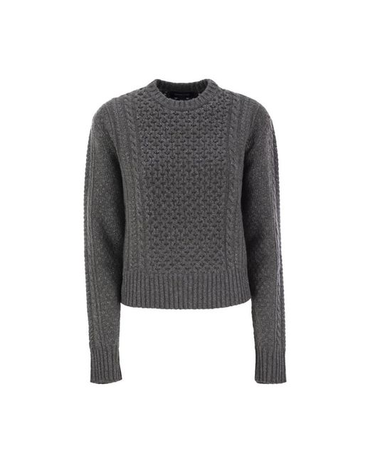 Fabiana Filippi Gray Round-Neck Knitwear