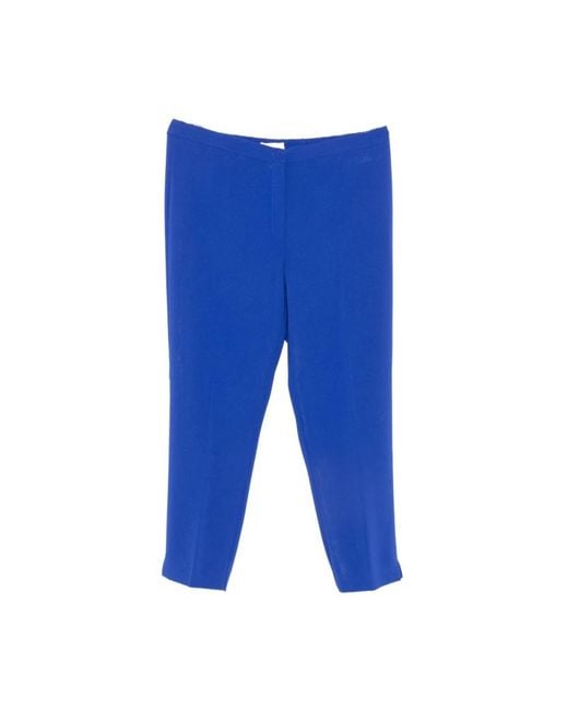 Marina Rinaldi Blue Straight Trousers
