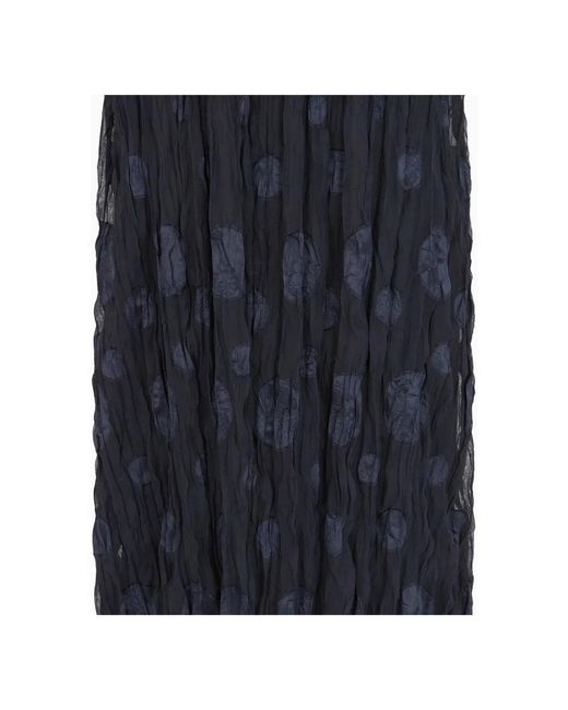 Emporio Armani Blue Damen Maxirock Mit Kreismuster