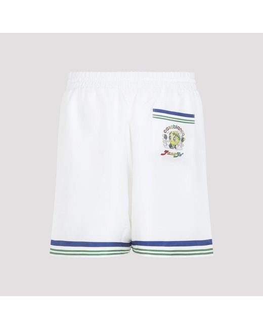 Casablanca White Casual Shorts for men