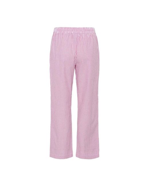 Saint Tropez Pink Straight Trousers