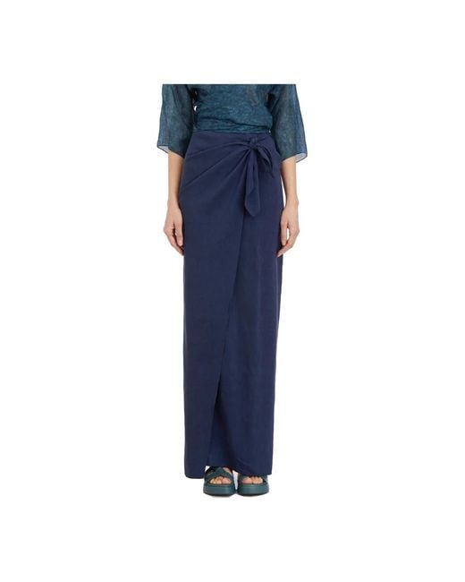 Cortana Blue Maxi Skirts