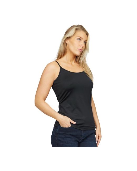Sleeveless Tops di 2-Biz in Black
