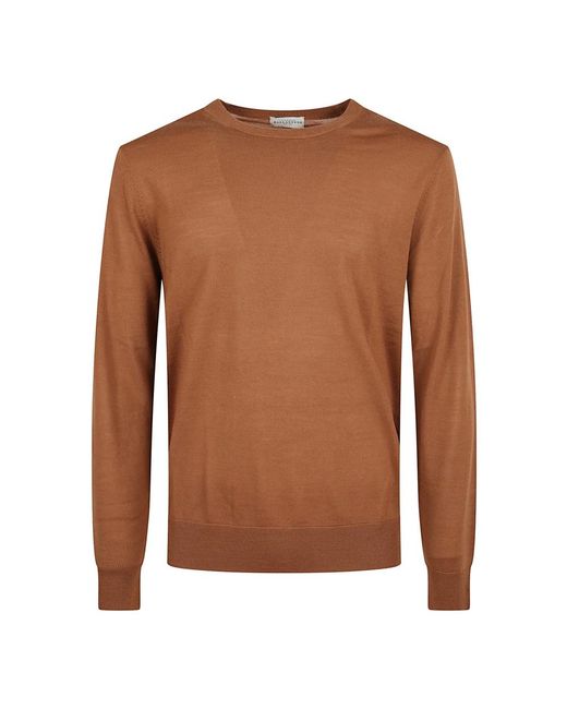 Ballantyne R Neck Pullover in het Brown voor heren